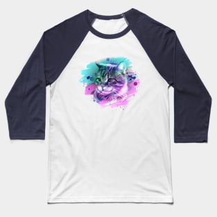 Cat head painting in soft colors Baseball T-Shirt